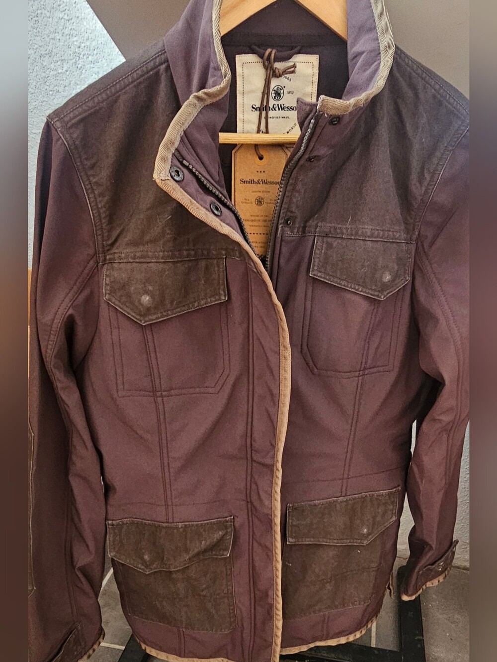 Smith & Wesson Men’s Shooting Jacket Brown Size Large